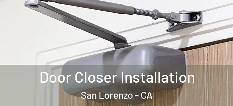  Door Closer Installation San Lorenzo - CA