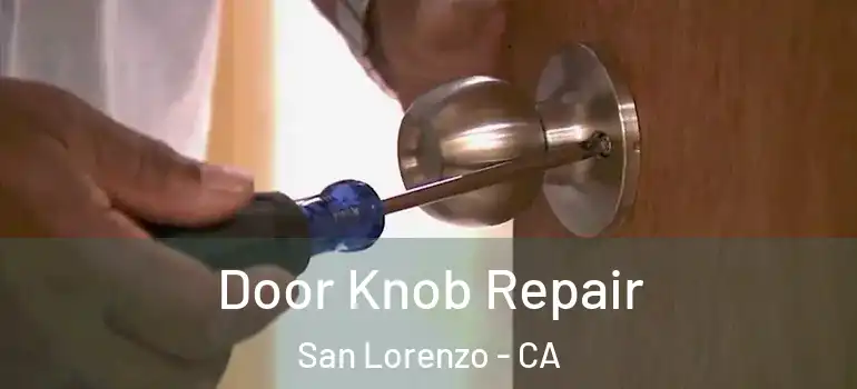  Door Knob Repair San Lorenzo - CA