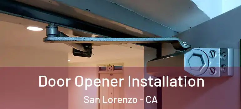  Door Opener Installation San Lorenzo - CA