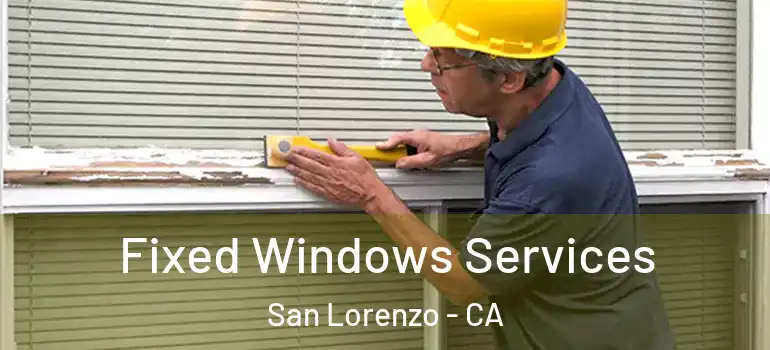  Fixed Windows Services San Lorenzo - CA