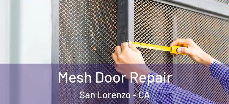  Mesh Door Repair San Lorenzo - CA