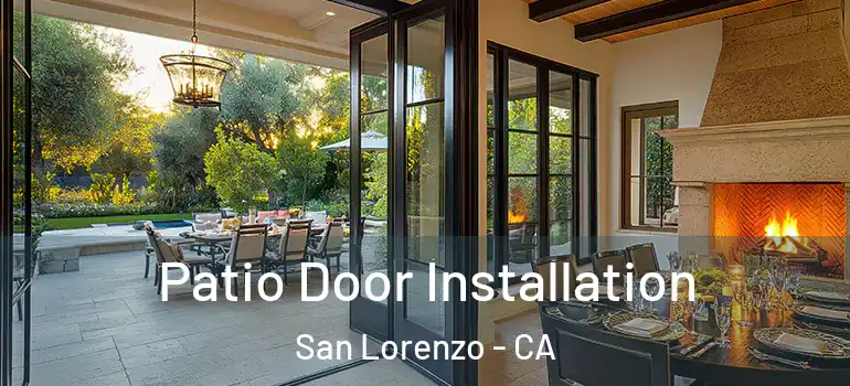  Patio Door Installation San Lorenzo - CA